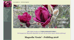 Desktop Screenshot of genie-magnolia.de
