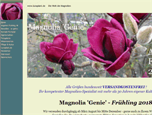 Tablet Screenshot of genie-magnolia.de